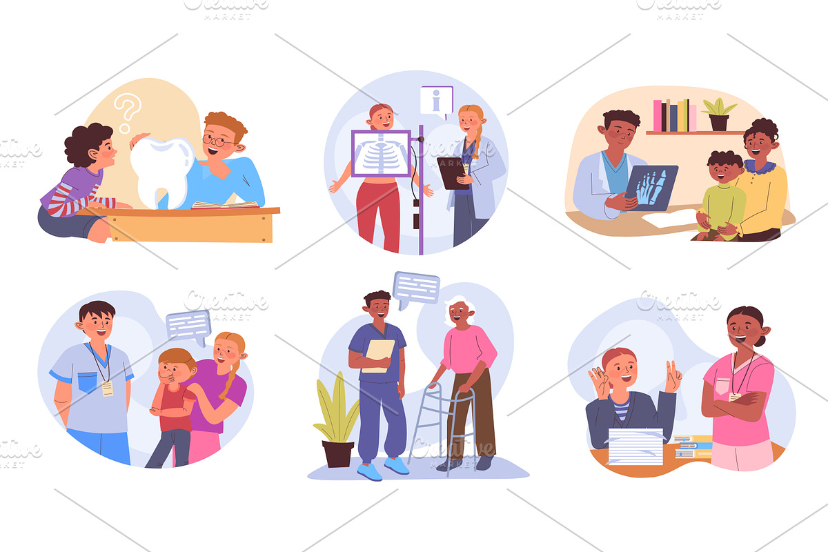 Doctor consultation concept, an Object Illustration by alexdndz
