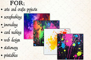 Colorful Neon Paint Splashes Art Pap, a Pattern Graphic by Libby Wishes (Thumbnail 5 of 5)