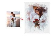 Dreamy Couple Watercolors Effect, an Action Add-On by MRI STUDIO (Thumbnail 11 of 21)