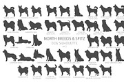 North breeds and Spitz Silhouettes, an Animal Illustration by pet design shop (Thumbnail 3 of 10)