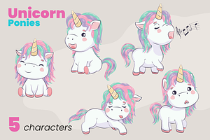 Unicorn - Cute Ponies