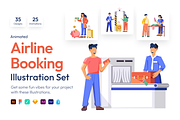 Airline Booking Illustrations, a Person Illustration by Vectors Market (Thumbnail 1 of 8)