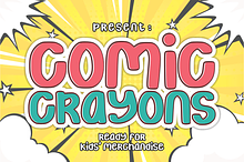 Comic Crayons - Comic Display Font