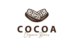 simple concept of cocoa bean logo, a Branding & Logo Template by Maylianaw28