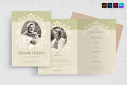 Elegant Funeral Program Template, a Flyer Template by BrandPacks (Thumbnail 1 of 5)