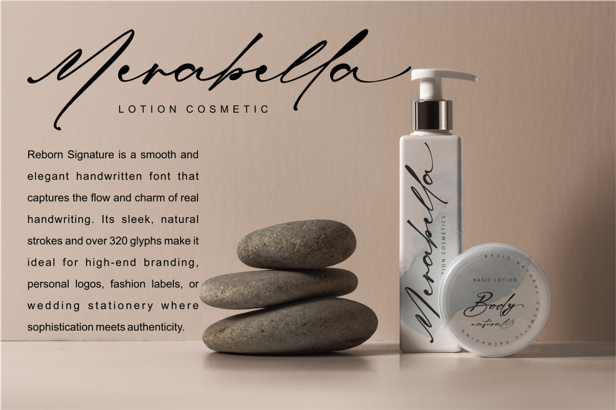 Reborn Signature, a Handwritten Font by Raffa Creative (Photo 2 of 7)