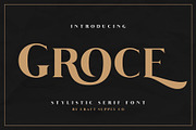 Groce - Stylistic Serif Font, a Serif Font by Craft Supply Co. (Thumbnail 11 of 11)