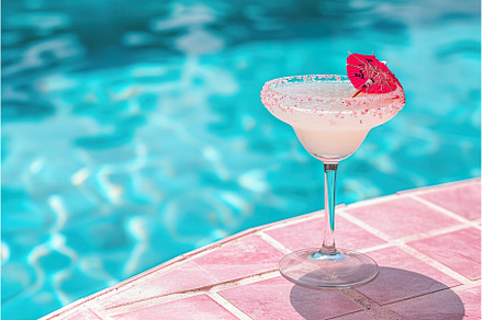 Tropical summer cocktail outdoors by, a Food & Drink Photo by Lermont51