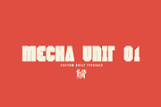 Mecha Unit 01, a Slab Serif Font by Hydro74 (Thumbnail 1 of 2)