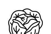 41 Farmers Market Produce Icons, an Outline Icon by adenpinkstore (Thumbnail 8 of 14)