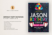 Birthday Party Invitation, a Flyer Template by What a Story (Thumbnail 1 of 3)