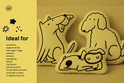Hand Drawn Doodle Dog, an Animal Illustration by happpydesign (Thumbnail 9 of 10)