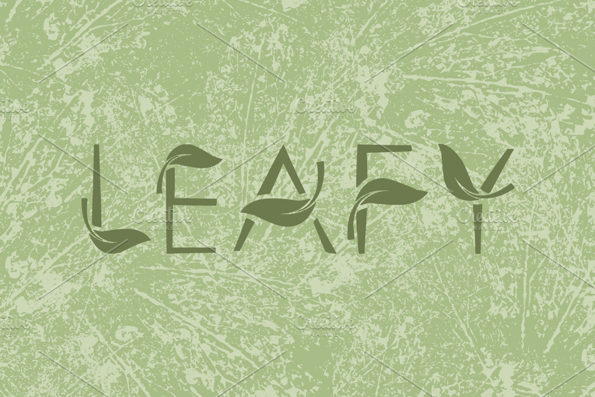 LEAFY art font
