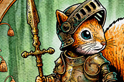 Watercolor Fantasy Creature, Squirel, an Animal Illustration by NStudio (Thumbnail 3 of 9)