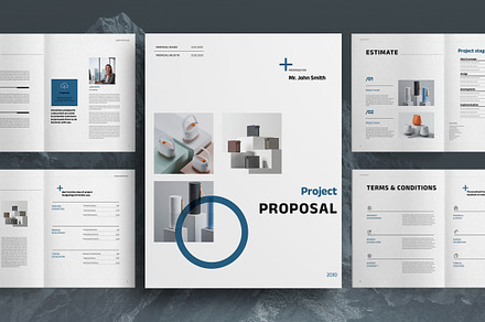 Blue Project Proposal Brochure