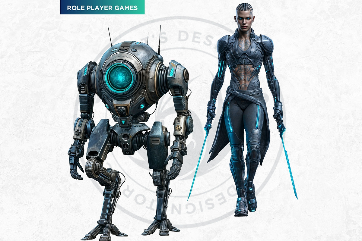 Galactic Vanguard Character Cliparts, a Person Illustration by ThatsDesignArt (Photo 8 of 15)