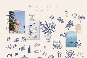 Handdrawn Dolce Vita Summer Icons