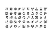 50 Spain Icons, an Outline Icon by Side Project (Thumbnail 2 of 8)