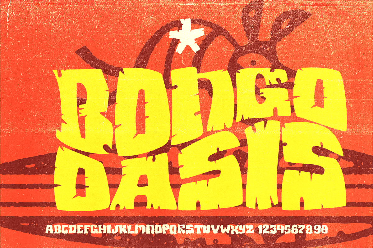 Bongo Oasis | Freaki Tiki Font, a Handwritten Font by Bend Industries (Photo 1 of 10)