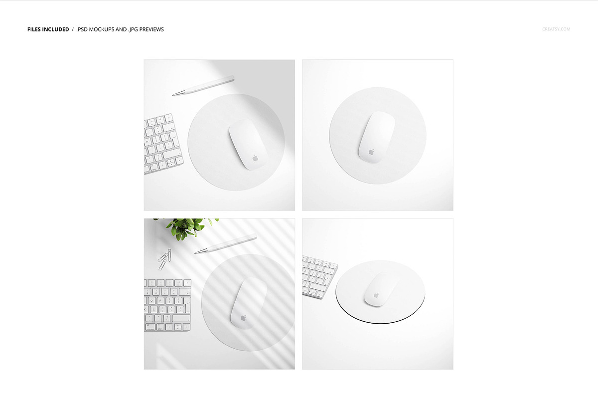Round Mouse Pad Mockup Set, a Product Mockup by Creatsy (Photo 2 of 10)