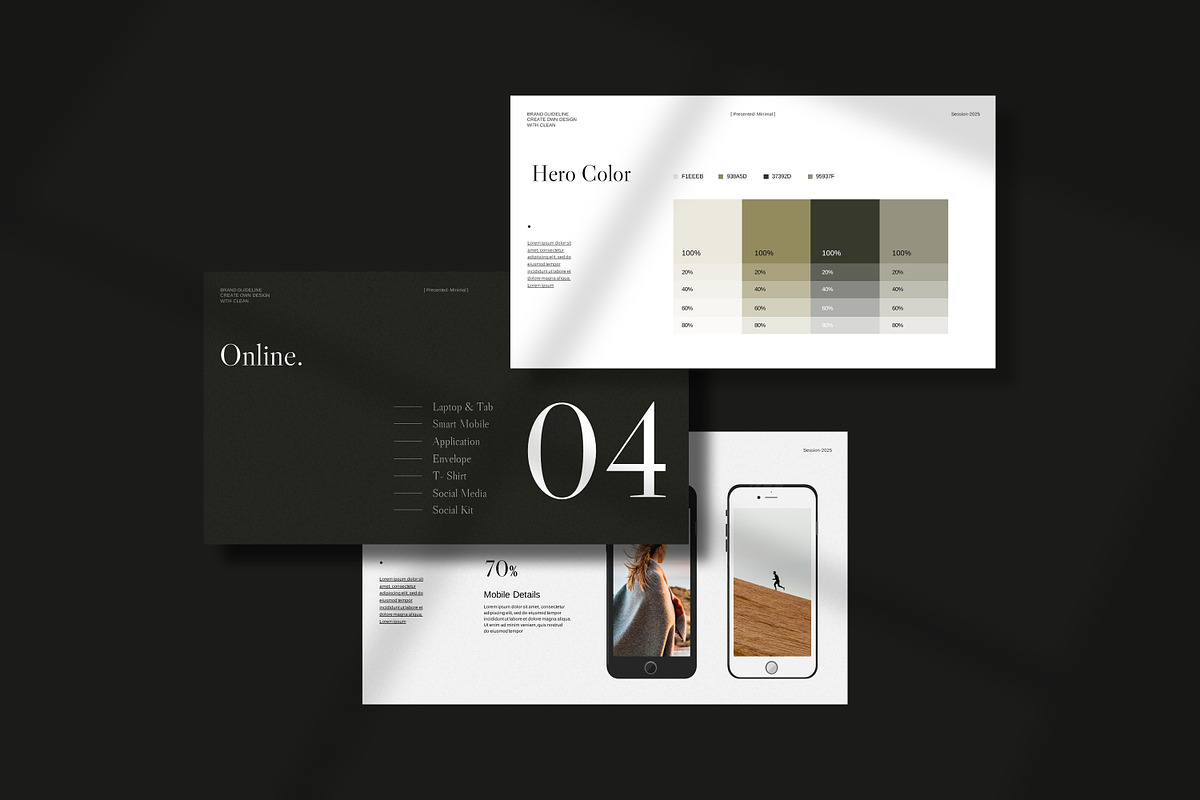 Brand Guideline Template, a Presentation Template by slidestock55 (Photo 11 of 17)