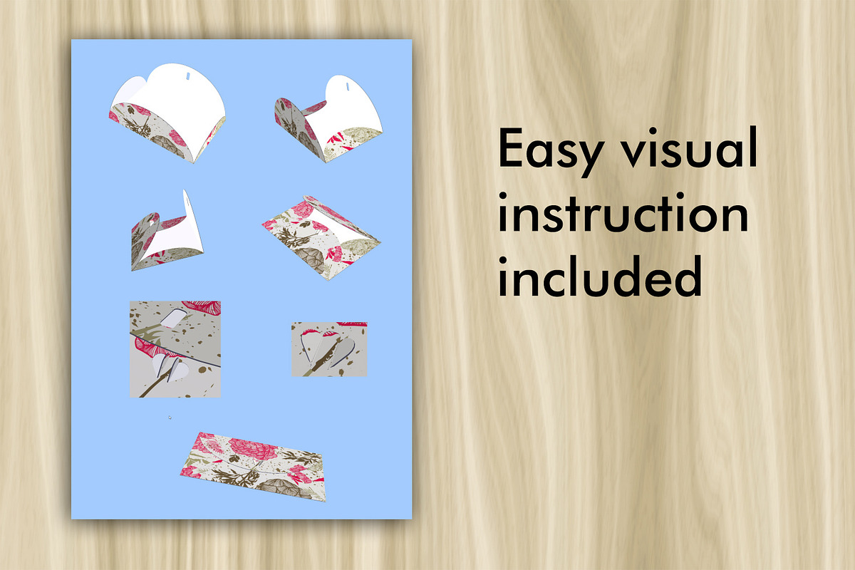 5 PDF Floral Gift Envelopes, a Print Template by Kseniya-Omega (Photo 6 of 6)