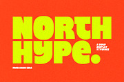 North Hype - Bold Display Sans, a Sans Serif Font by Sarid Ezra (Thumbnail 1 of 9)