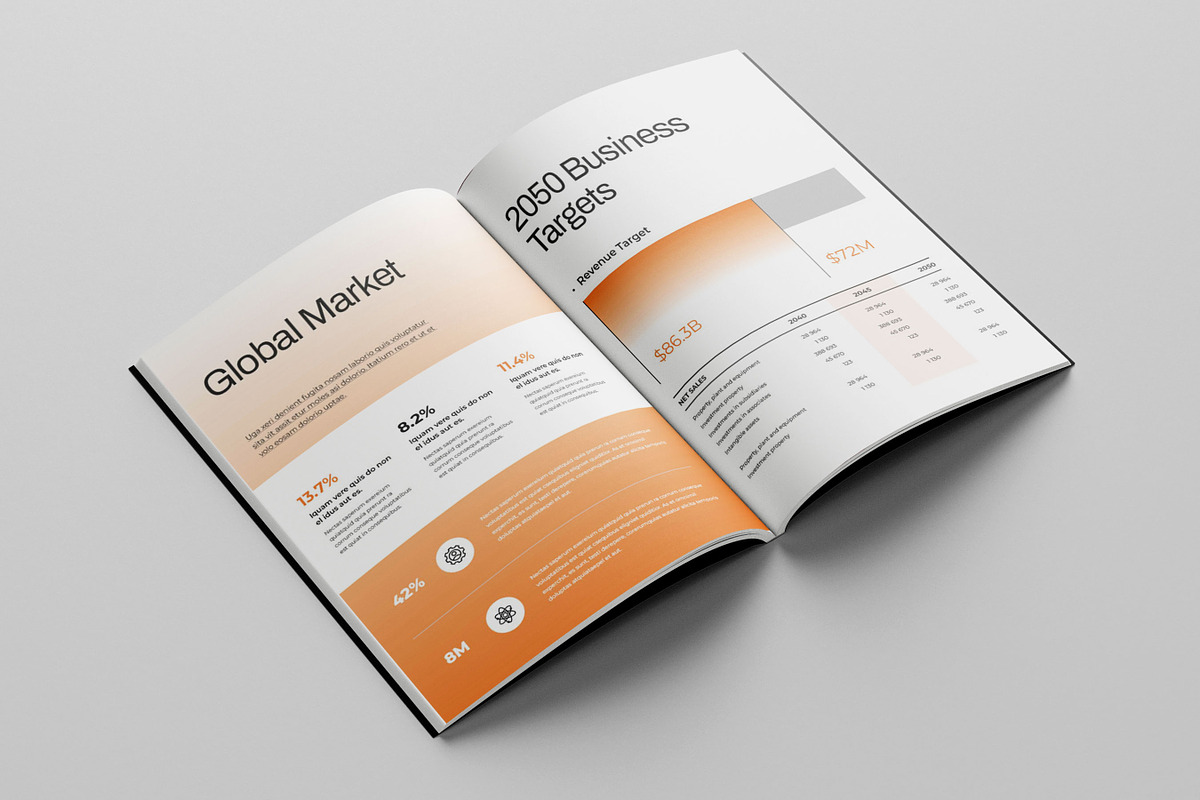 Annual Report template, Brochure, a Brochure Template by Niofix (Photo 5 of 6)