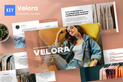 Velora - Fashion Keynote Template, a Presentation Template by Panen Creative (Thumbnail 1 of 6)