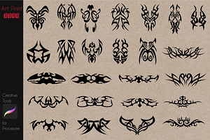 Tribal Tattoo Pack Stamps Abstract