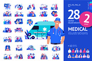 Part 2 Medical illustration, Color 2, a Healthcare Illustration by Grivina's shop (Thumbnail 1 of 9)