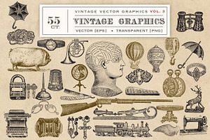 Vintage Vector Graphics Vol. 3