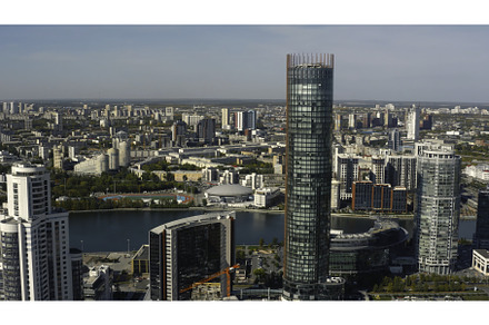 Top view of beautiful city with, a Holiday Photo by Media Whale Stock