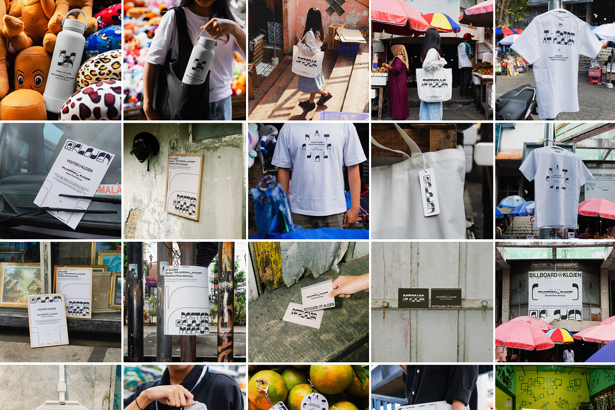 22 Urban Market & Merch Mockup, a Merchandise Mockup by Vitora Mockup (Photo 1 of 12)