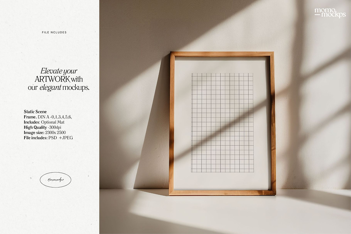 Leaning Frame Poster Mockup | PSD, a Household Mockup by momomockps (Photo 8 of 8)