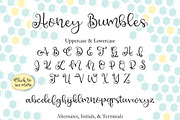 Honey Bumbles, a curly round script, a Script Font by Rachel White Art (Thumbnail 3 of 9)