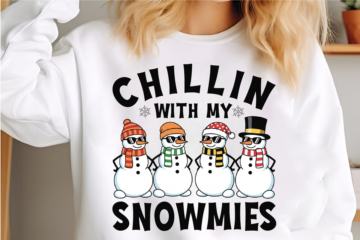 Chillin with My Snowmies PNG, an Illustration by Libby Wishes (Photo 2 of 6)