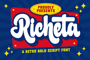 Richeta A Retro Bold Script Font