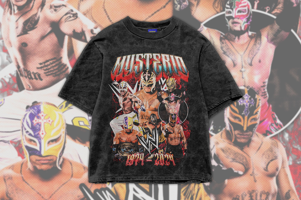 Bootleg Vintage Rey Mysterio T-Shirt, an Object Graphic by Cmd Project (Photo 2 of 11)