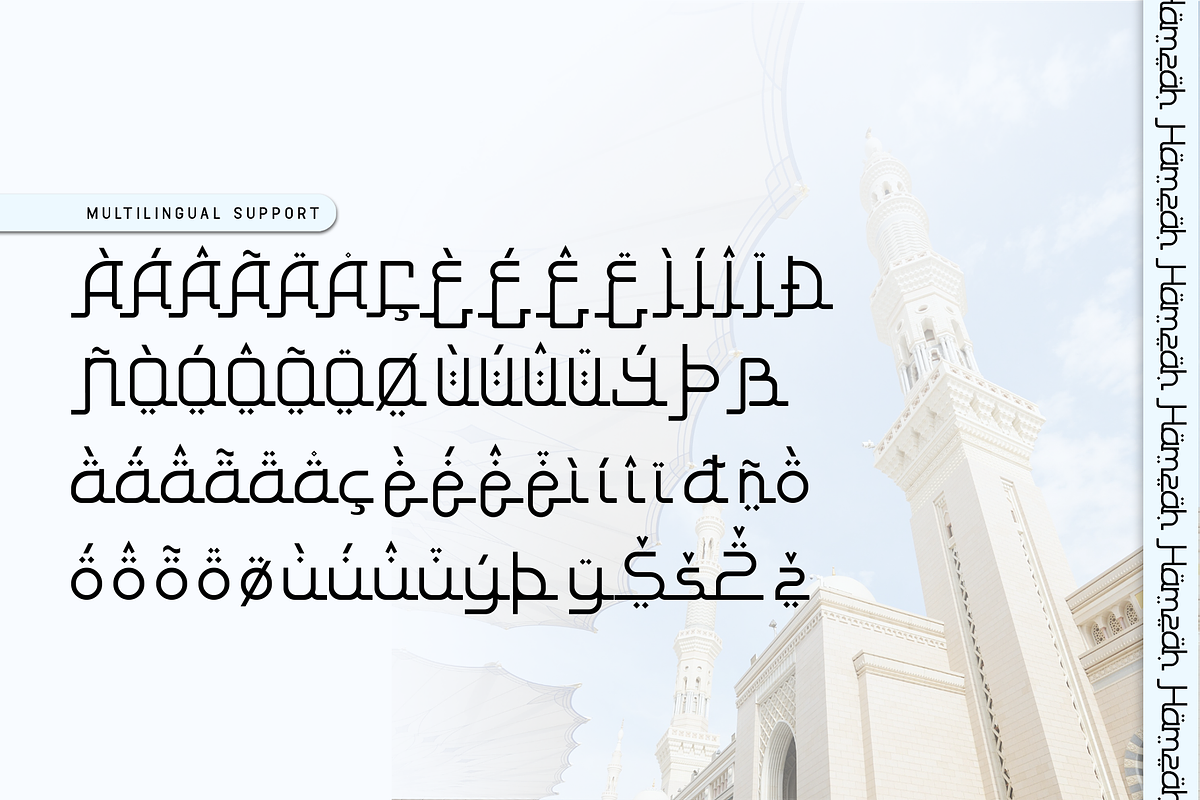 Hamzah - Sleek Modern Arabic Font, a Handwritten Font by overlaytemplates (Photo 5 of 5)
