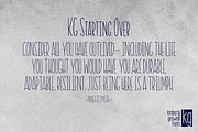 KG Starting Over, a Font by Kimberly Geswein Fonts (Thumbnail 1 of 3)