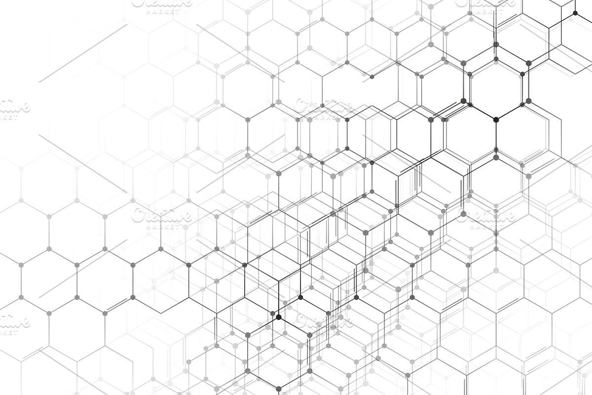 Chemistry 3D pattern on white, a Healthcare Illustration by VectorShop (Photo 2 of 6)