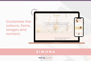 Squarespace Website Template. Simona