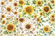Sunflowers Seamless Pattern, a Pattern Graphic by CitraGraphics (Thumbnail 3 of 5)