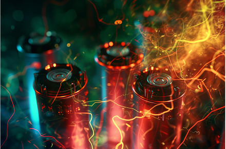 Compact Battery packs energy, an Industrial Photo by Ylivdesign