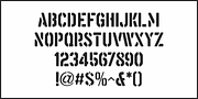 Aussie Stencil JNL, a Sans Serif Font by Jeff Levine Fonts (Thumbnail 3 of 5)