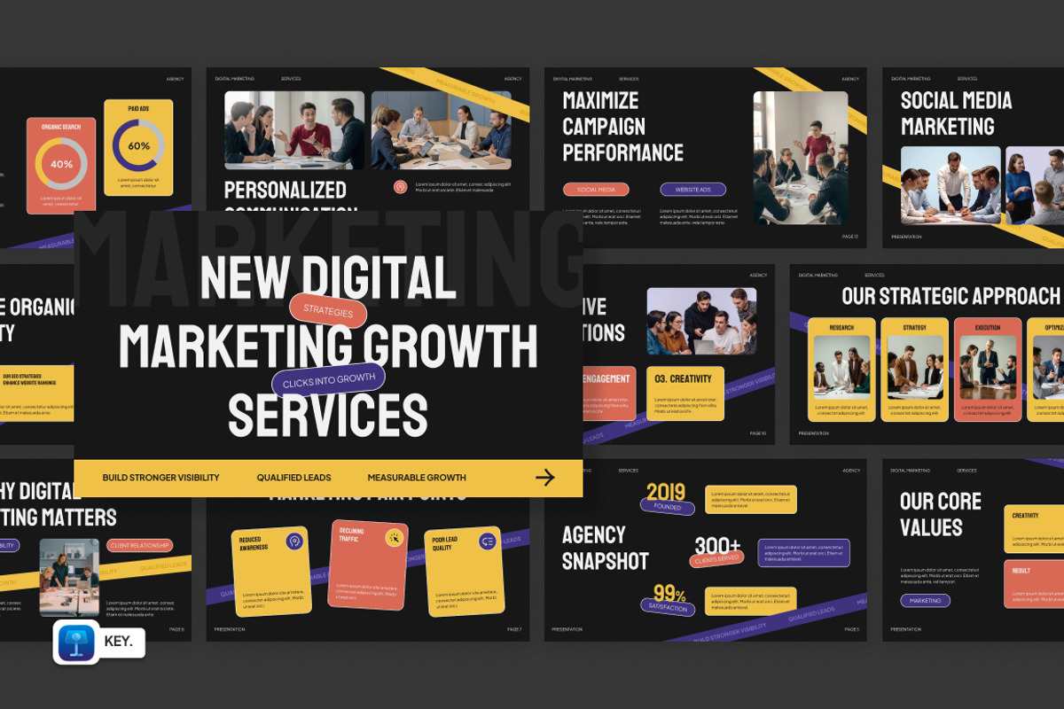 Digital Marketing Services Keynote, a Presentation Template by Loin Studio (Photo 1 of 4)
