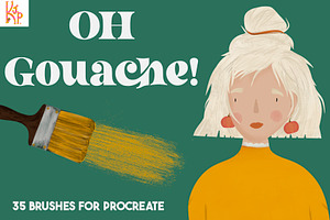 Oh Gouache Procreate Brushes