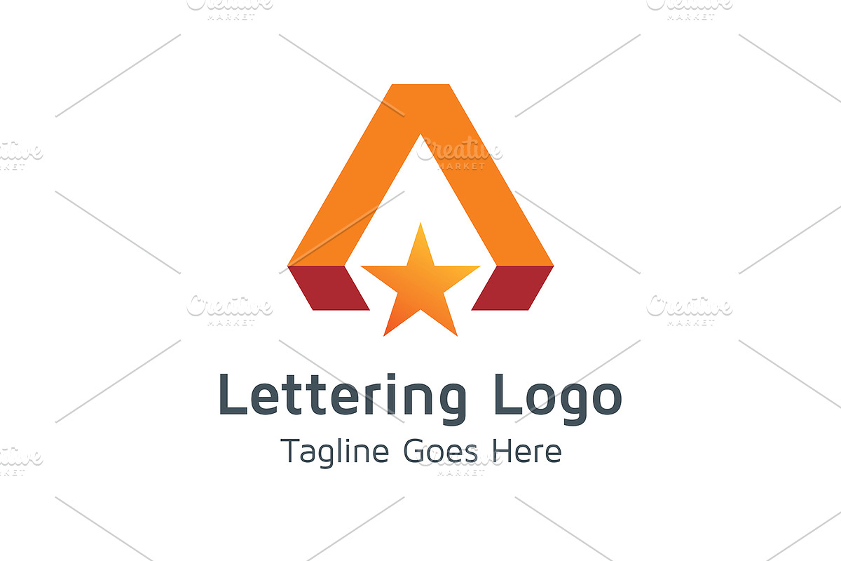 20 Logo Lettering A Template Bundle, a Branding & Logo Template by Acongraphic (Photo 15 of 21)