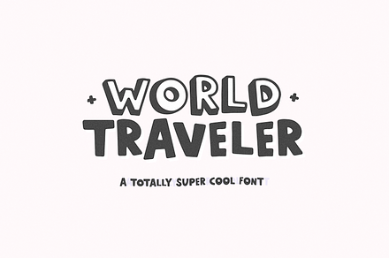 World Traveler | Handwritten Font, a Handwritten Font by KA Designs